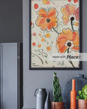 Load image into Gallery viewer, Watercolor Art - Orange Flowers 8X10