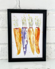 Load image into Gallery viewer, Watercolor Art - Carrots 5X7