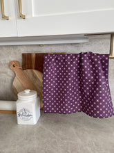 Load image into Gallery viewer, Tea Towel - Plum Mini Floral
