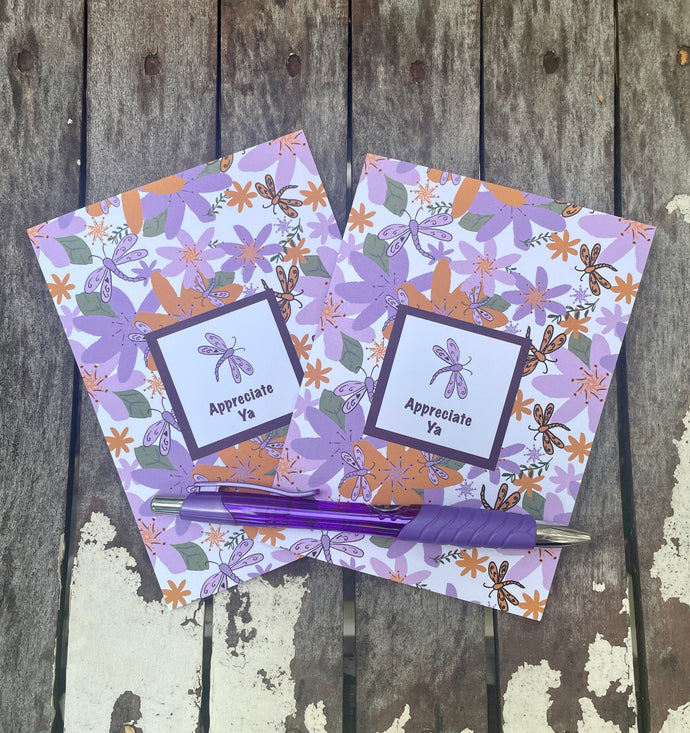Appreciate Ya Cards - Dragonflies and Flowers