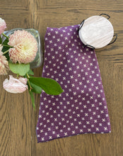 Load image into Gallery viewer, Tea Towel - Plum Mini Floral
