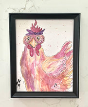 Load image into Gallery viewer, Watercolor Art - Chicken 8X10
