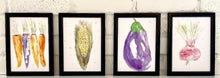 Load image into Gallery viewer, Watercolor Art - All The Veggies 5X7
